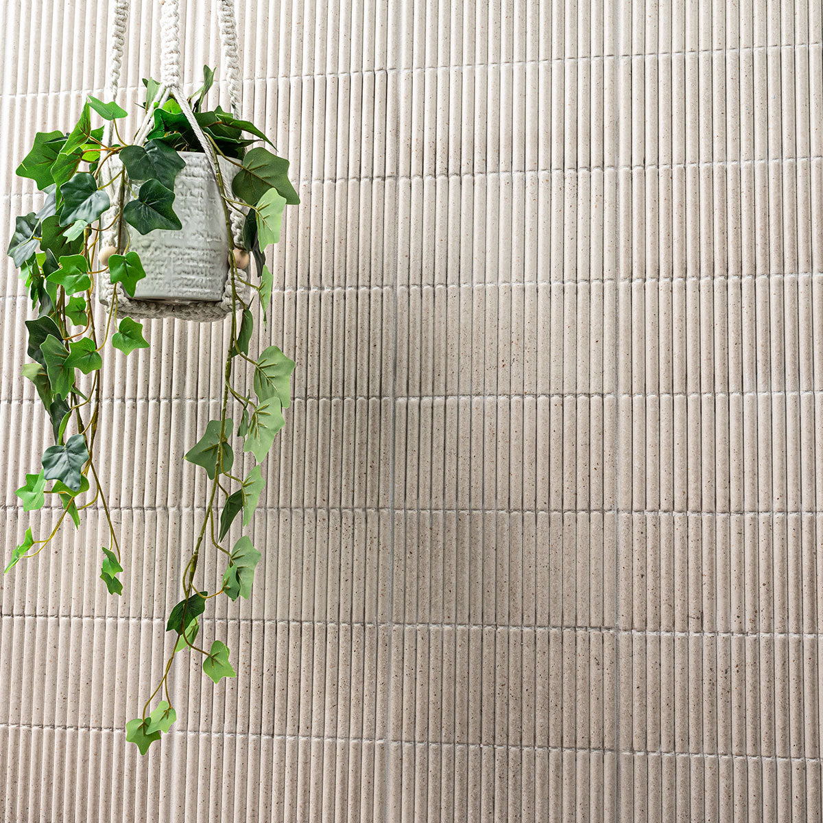 Sinfonia Piano Arena Fluted Tiles installed on living room wall with seamless, refined look