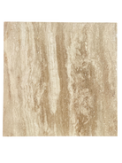 Flat view of Tuscany Vein Cut Travertine 24x24 Tile in polished finish