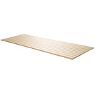 Edge of Urbanslat Flute Maple showing light blonde wood tones and matte finish