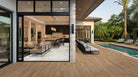 XL Rockmount Royal White Corners installed on outdoor walls surround with seamless finish