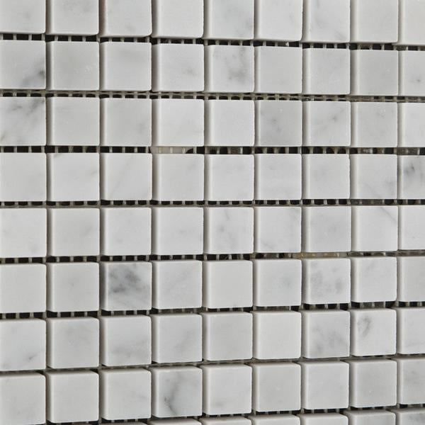 Carrara White Marble 5/8x5/8 mosaic tile