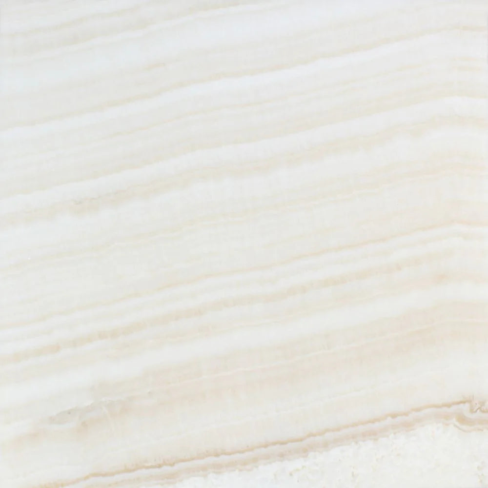 Polished White Onyx Tile 18x18