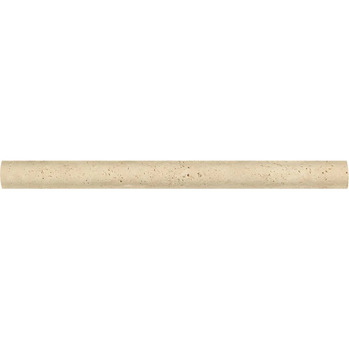 Ivory Travertine 1" Bullnose Molding