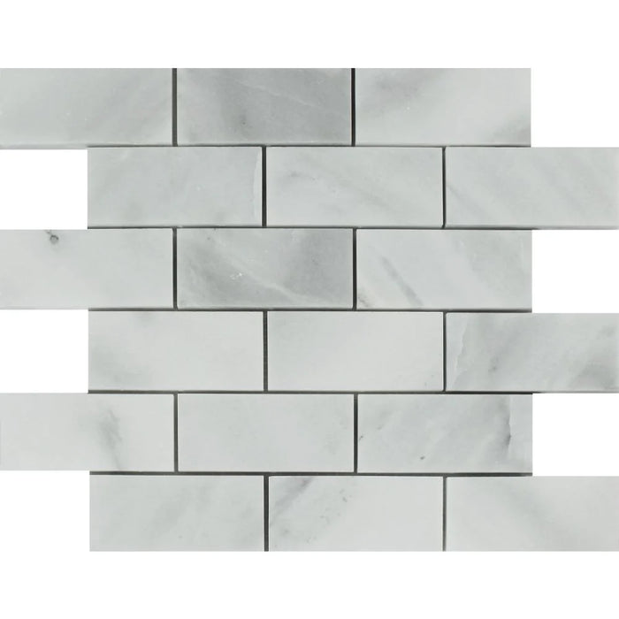 Bianco Mare Marble 2x4 mosaic tile
