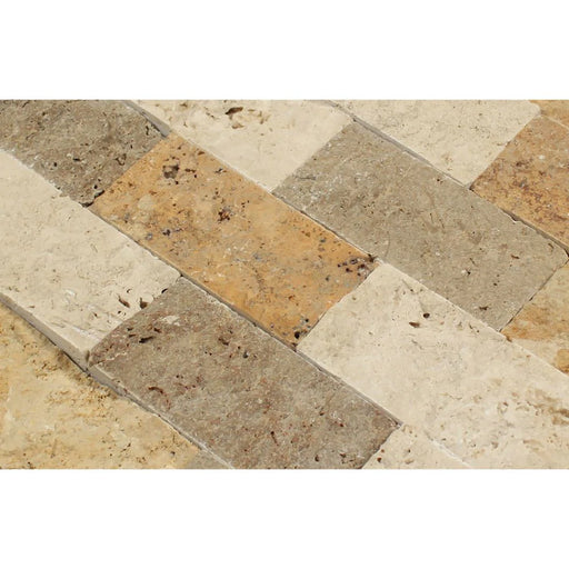 travertine split face natural tile