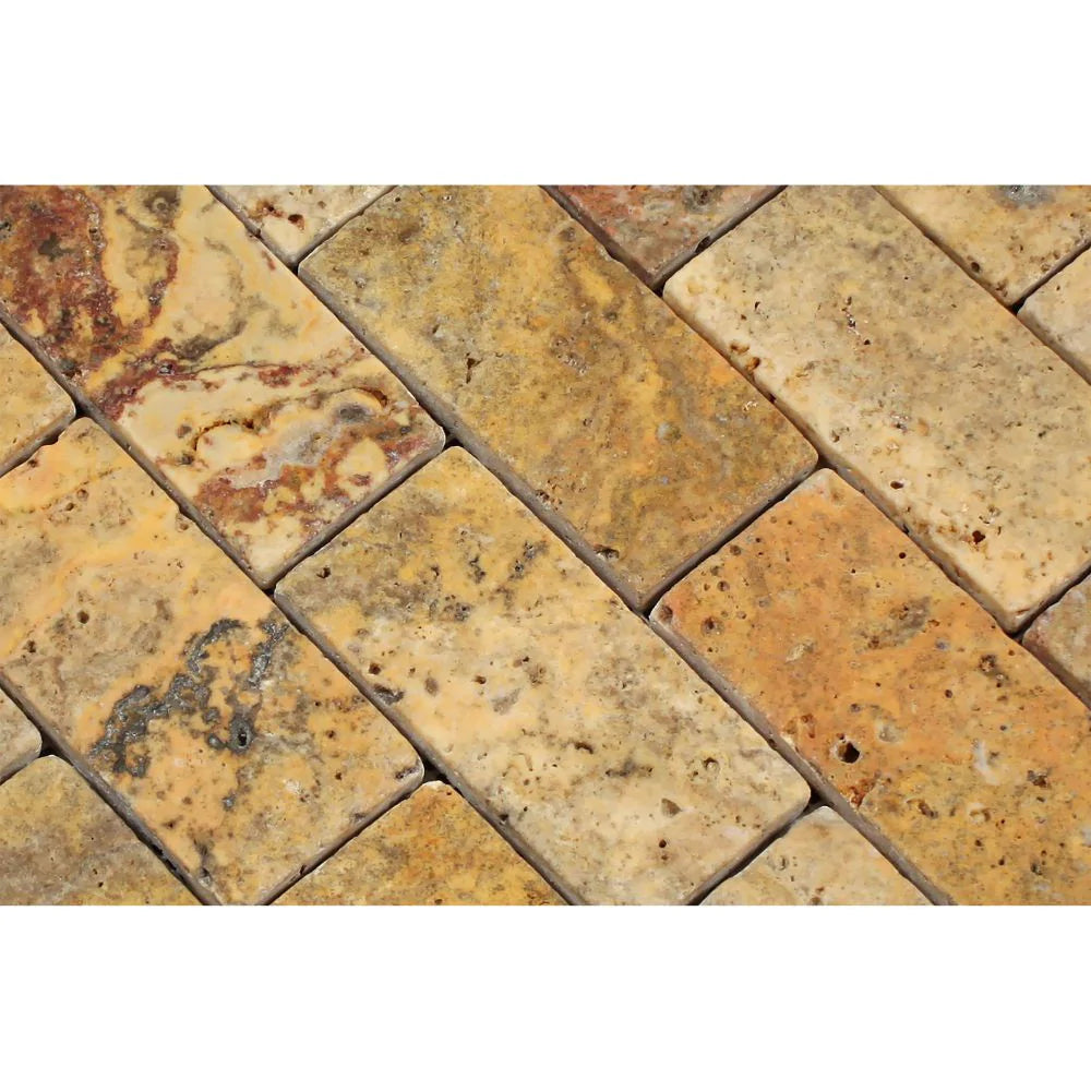 Natural Scabos Travertine closeup