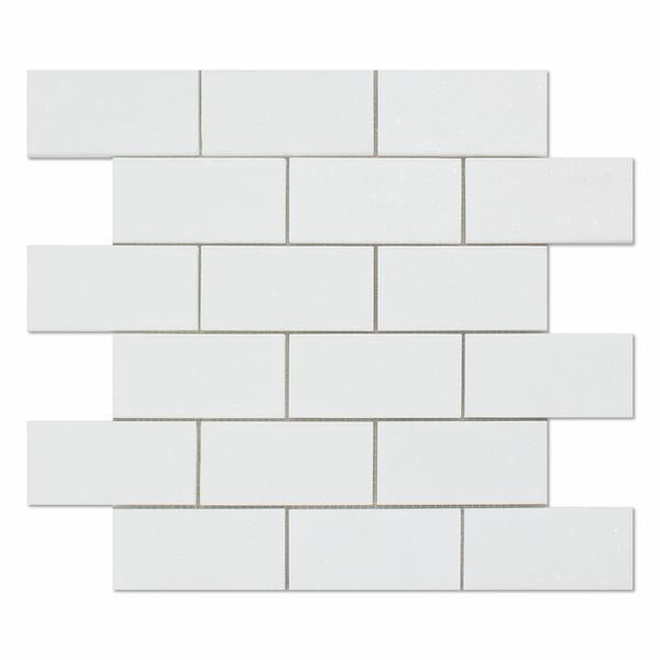 Thassos White 2x4 Polished Mosaic