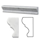 Carrara White Marble crown molding 2x12 inch