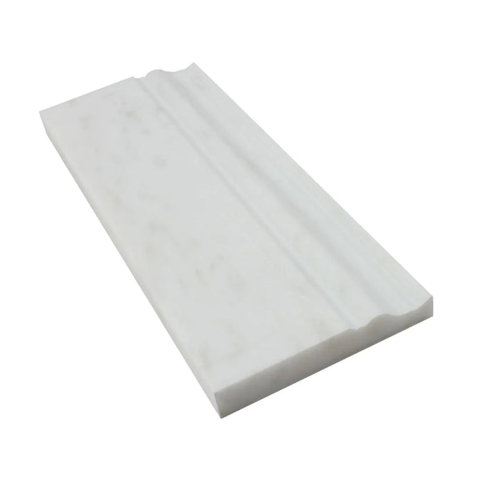 Arabescato Carrara Marble Baseboard 5x12"