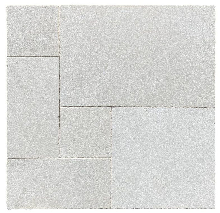 Botticino Marble Paver Versailles Pattern Leathered