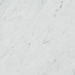 Close-up of Carrara White Marble tile showing soft gray veining on white background