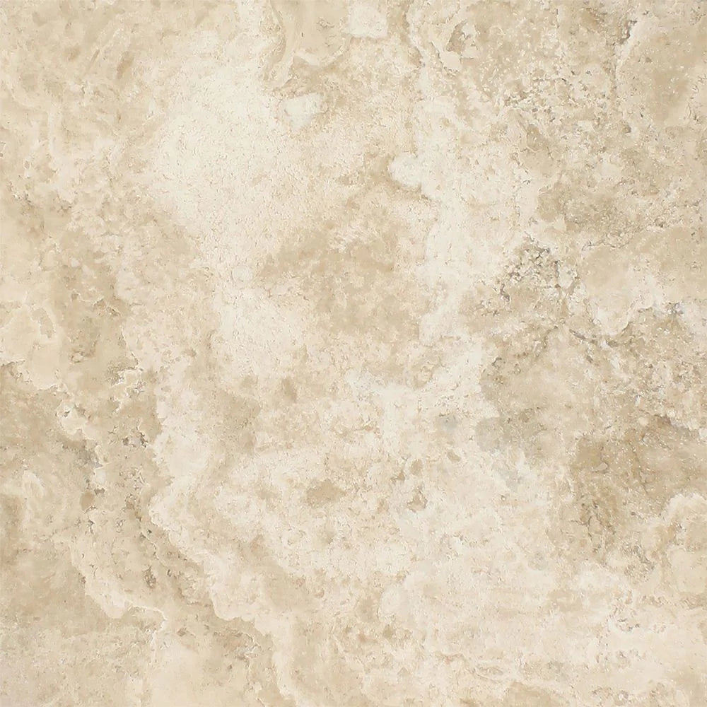 Flat view of Durango Travertine Honed Tile, 18x18 size