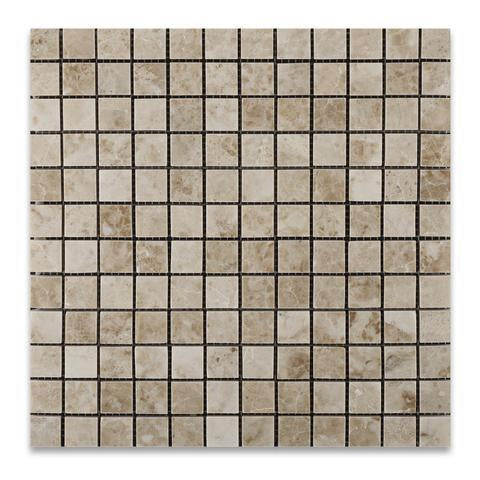 Cappuccino 1X1 Marble Mosaic polished
