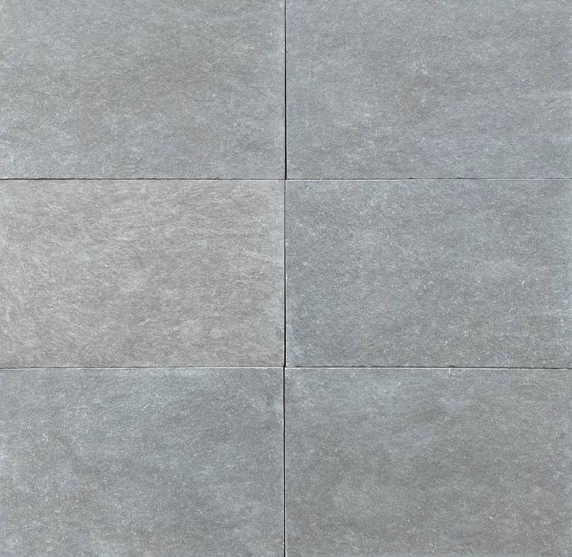 Flat view of Desert Blue Limestone Paver 16x24 with tumbled finish
