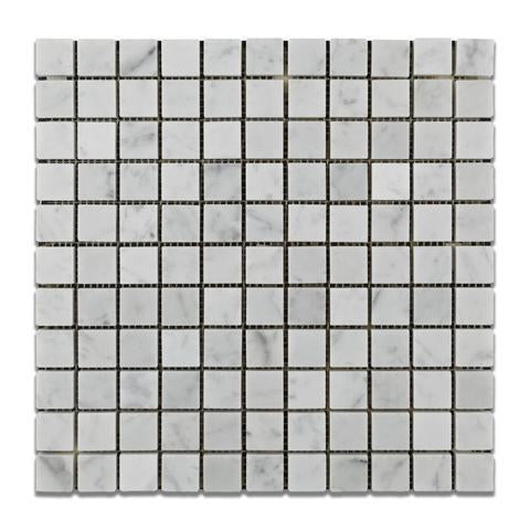 Carrara White Marble 1x1 Mosaic