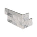 Flat lay of Alaska Gray Small corner panels in split face marble