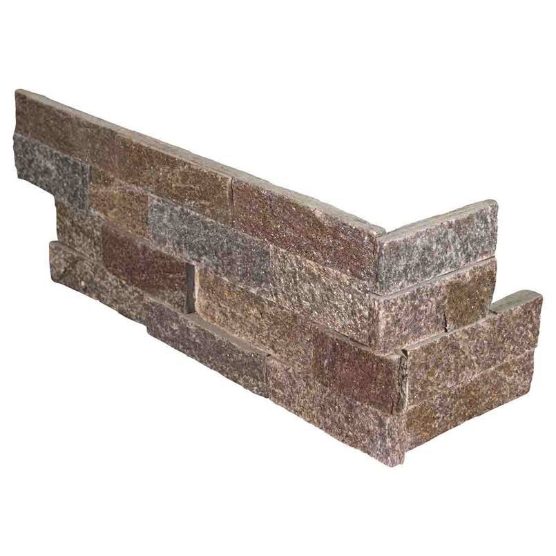 Stacked Stone Quartzite Corner Amber Falls
