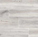 Flat view of Antoni Platinum 6x36 wood-look porcelain tile with matte birch grain finish