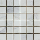 Arabescato Carrara 2x2 inch polished marble mosaic sheet