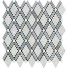 Arabescato Carrara Lattice Mosaic tile sheet in polished finish