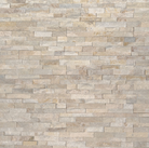 Flat lay of Arctic Golden Mini quartzite with warm cream and golden tones