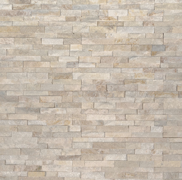 Flat lay of Arctic Golden Mini quartzite with warm cream and golden tones