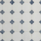 Close-up of Azula Floret tiles showing polished finish and intricate floral design