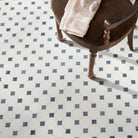 Azula Floret Mosaic Tile installed on floor with elegant floral motif