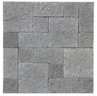 Blue Limestone Paver in Roman Pattern with tumbled finish