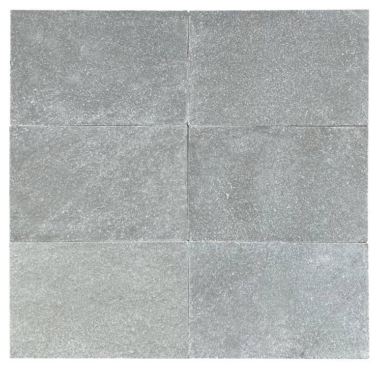 Flat lay of Blue Limestone Tumbled Paver 16x24 with natural finish