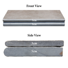 Bullnose blue limestone pool coping natural finish
