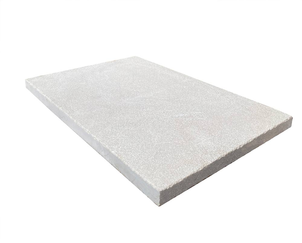 Flat view of Botticino Marble Paver 16x24 with leathered finish