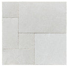 Botticino Marble Pavers in Versailles pattern with leathered finish
