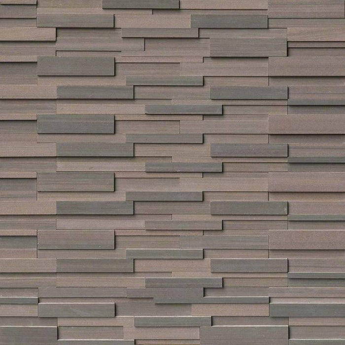 Stacked Stone Panel Brown Wave 3D Honed