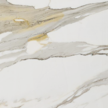 Full sample of Calacatta Gold 12x12 Marble Tile, shipped from actual stock lot