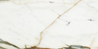 Close-up of Calacatta Gold 6x12 marble tile showing bold veining