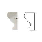 Calacatta Gold marble crown molding lateral section