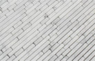 Carrara White Marble Bamboo Stick Mosaic