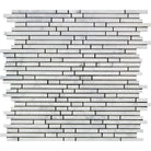 Carrara White Marble Bamboo Stick Mosaic