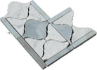 Carrara marble lantern corner border tile