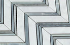 Large chevron marble tile sheet for backsplash or wall