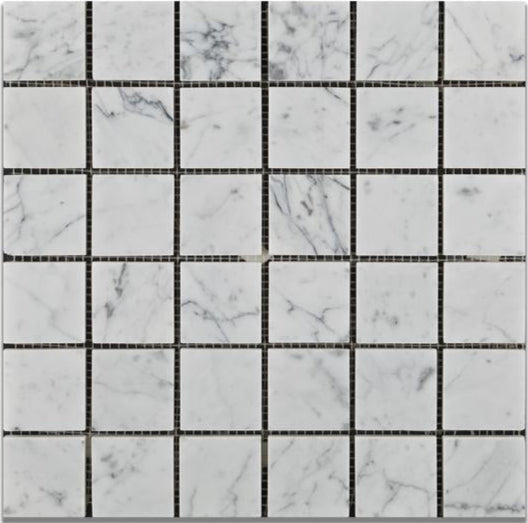 Carrara White Marble 2x2 Mosaic Tile