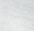 Close-up of Carrara White Marble 12x12 tile showing classic soft gray veining on white background