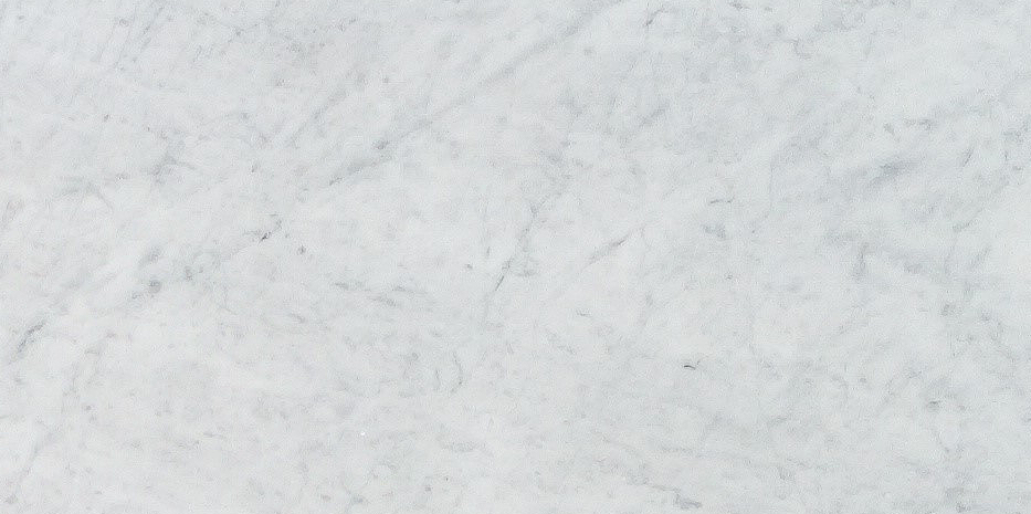 Sample cut of Carrara White Marble 12x24 tile for customer preview, honed or polished finish