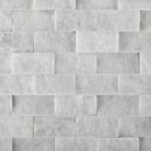 Carrara Marble 1x2 Split Face Mosaic