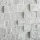 Carrara Marble 1x2 Split Face Mosaic