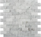 Carrara Marble 1x2 Split Face Mosaic