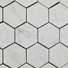 Carrara White Marble 2 Inch Hexagon Mosaic Tile
