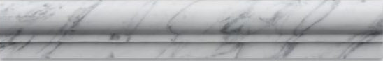 Carrara White Marble 2x12 chair rail molding