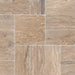 Classico Travertine Pavers in Versailles Pattern with cream and light walnut tones

